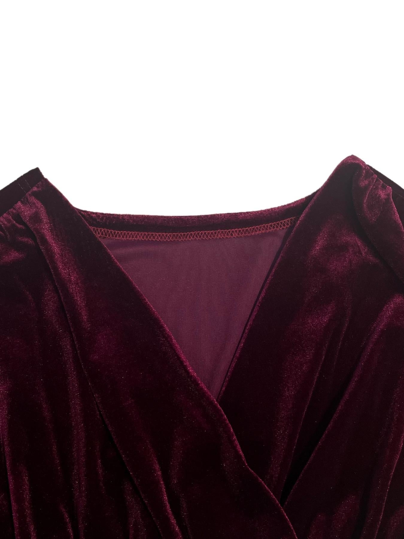Satin Lantern Sleeve Midi Dress
