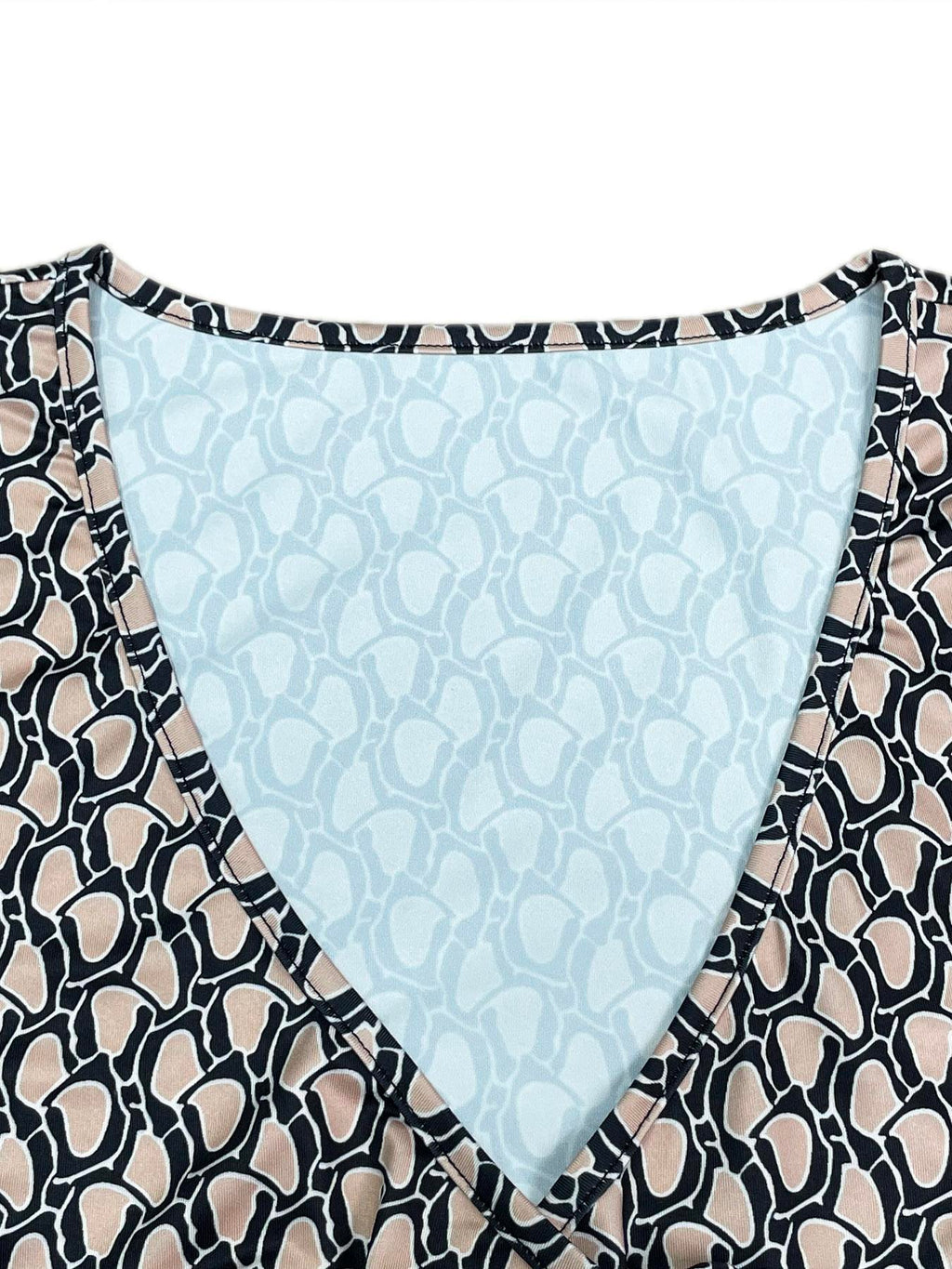 Ruched Geometric Mini Dress